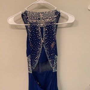 Long royal blue dress